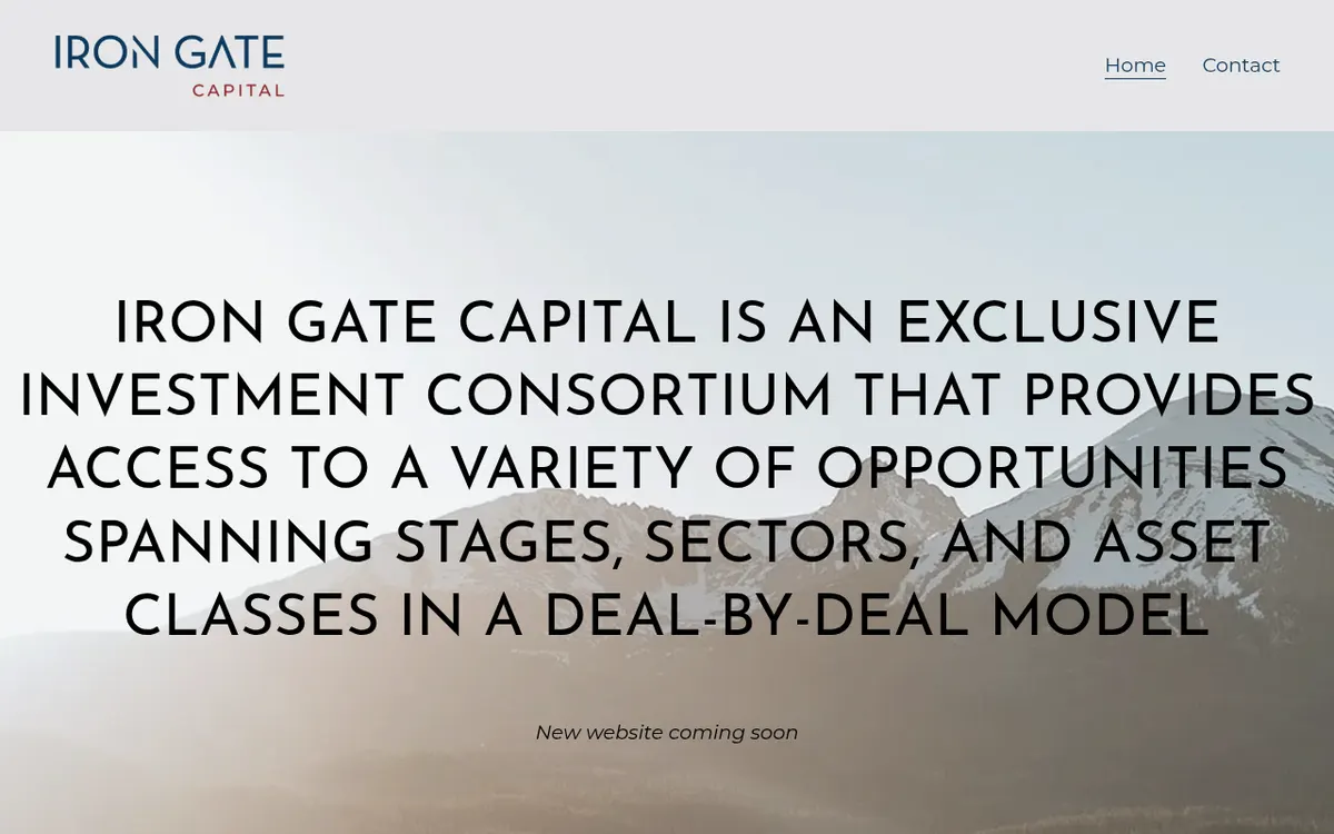 Visit the Iron Gate Capital website (opens in a new tab)