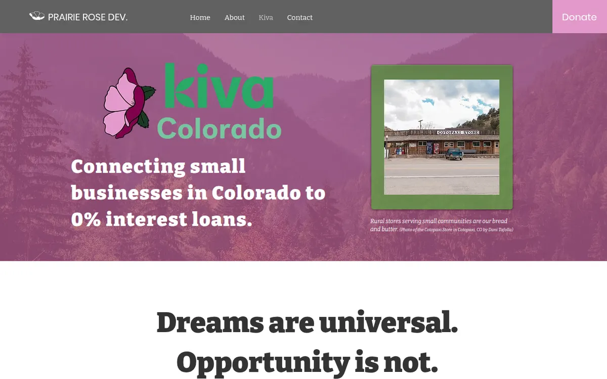 Visit the Kiva Colorado website (opens in a new tab)