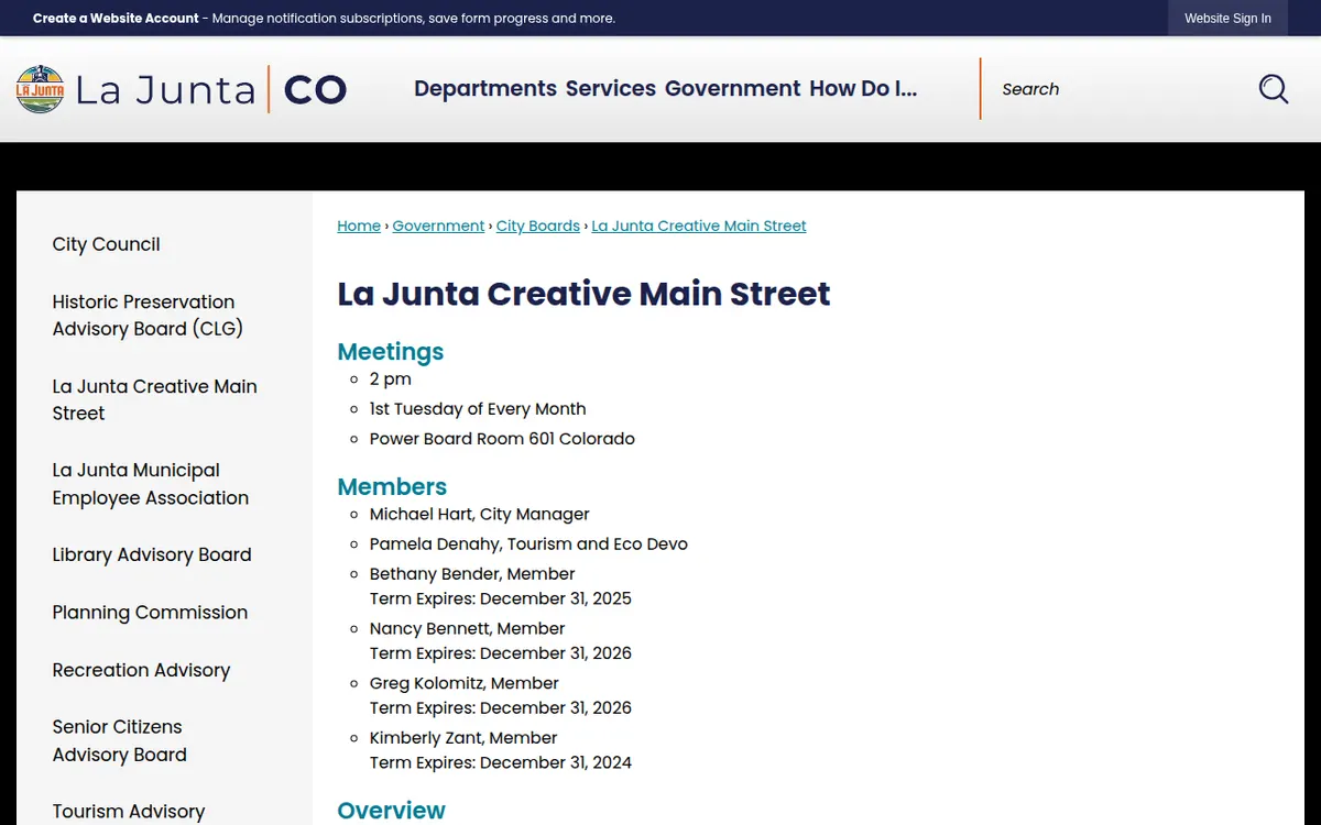 Visit the La Junta Creative Main Street website (opens in a new tab)