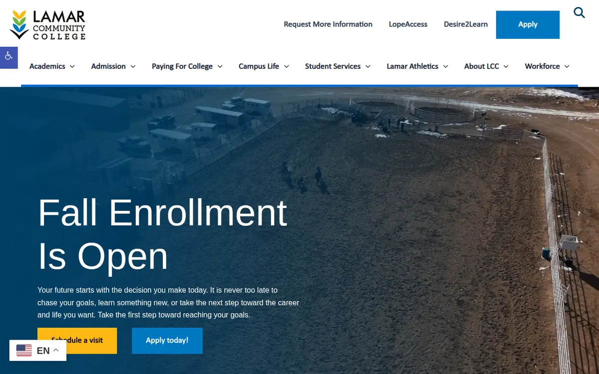 Visit the Lamar Community College (LCC) website (opens in a new tab)