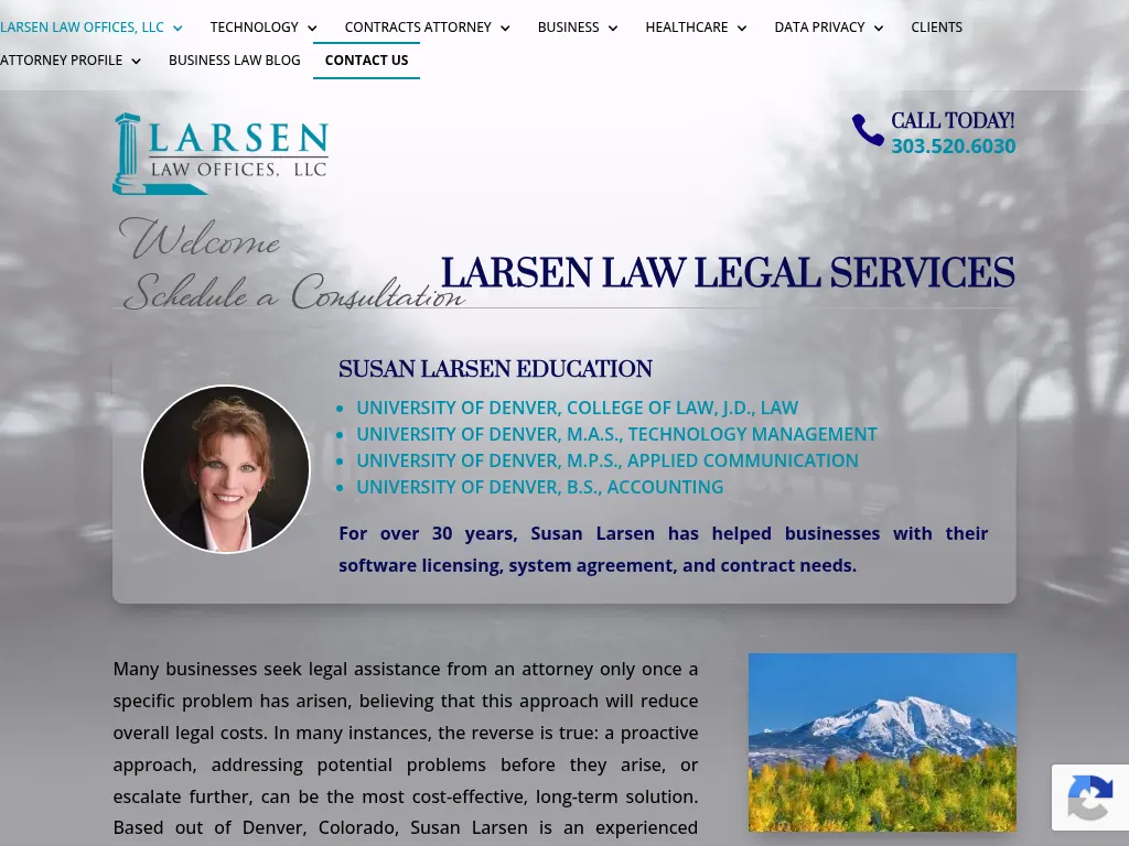 Visit the Larsen Law Offices website (opens in a new tab)