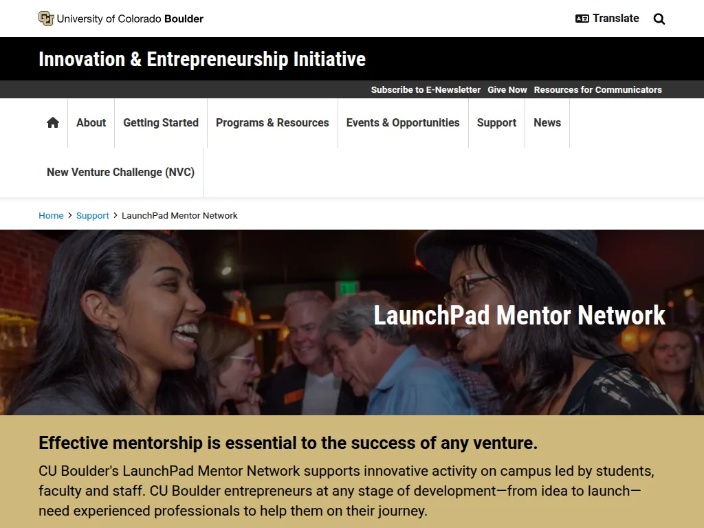 Visit the LaunchPad Mentor Network website (opens in a new tab)