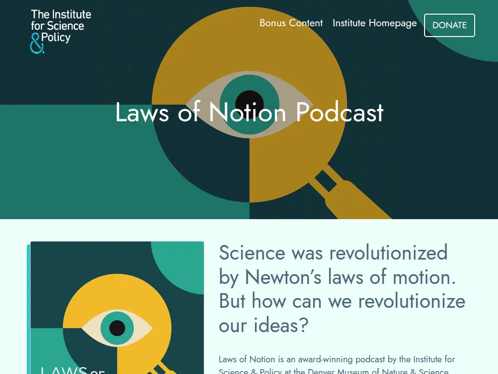 Visit the Laws of Notion Podcast website (opens in a new tab)