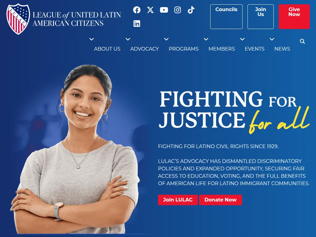 Visit the League of United Latin American Citizens (LULAC) website (opens in a new tab)