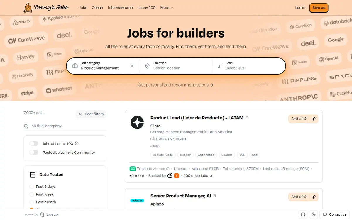 Visit the Lenny's Jobs website (opens in a new tab)