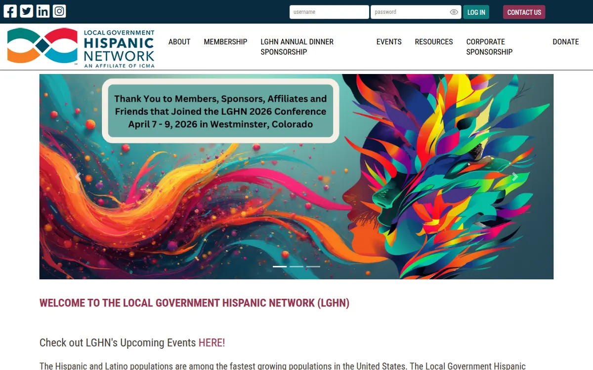 Visit the Local Government Hispanic Network (LGHN) website (opens in a new tab)
