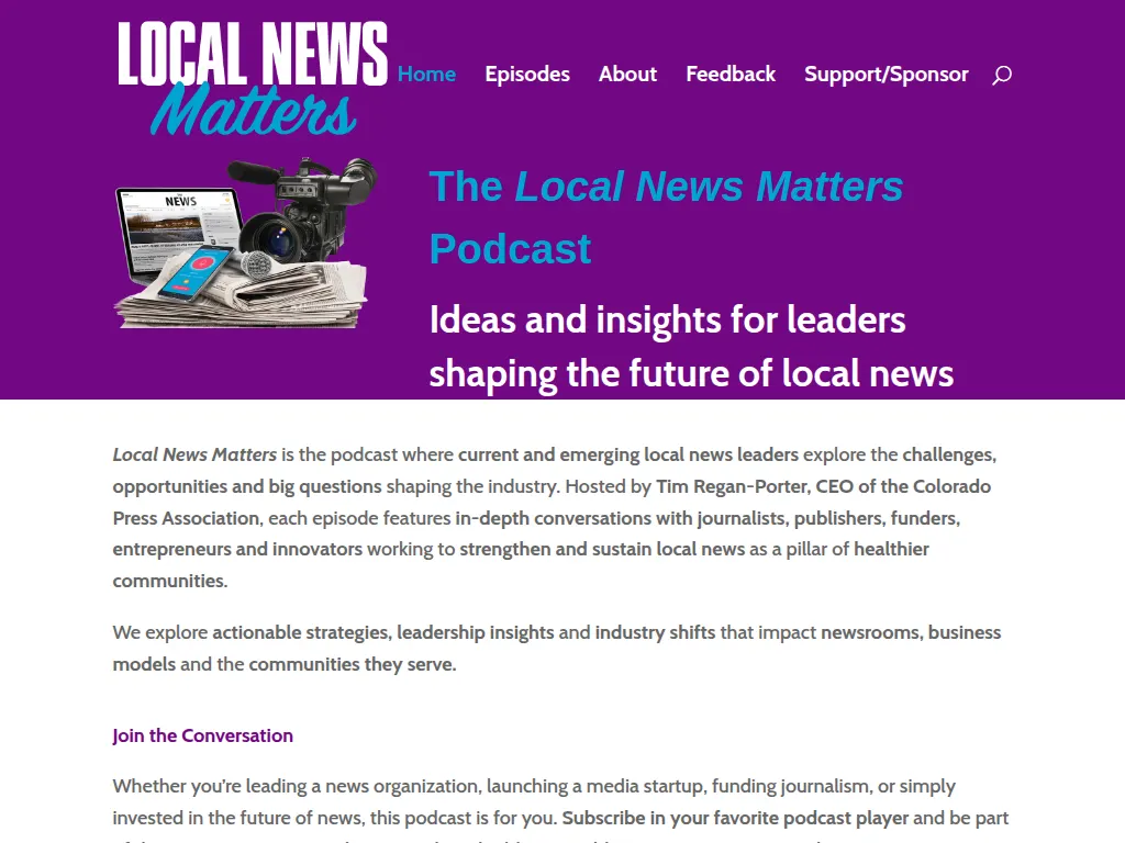 Visit the Local News Matters Podcast website (opens in a new tab)