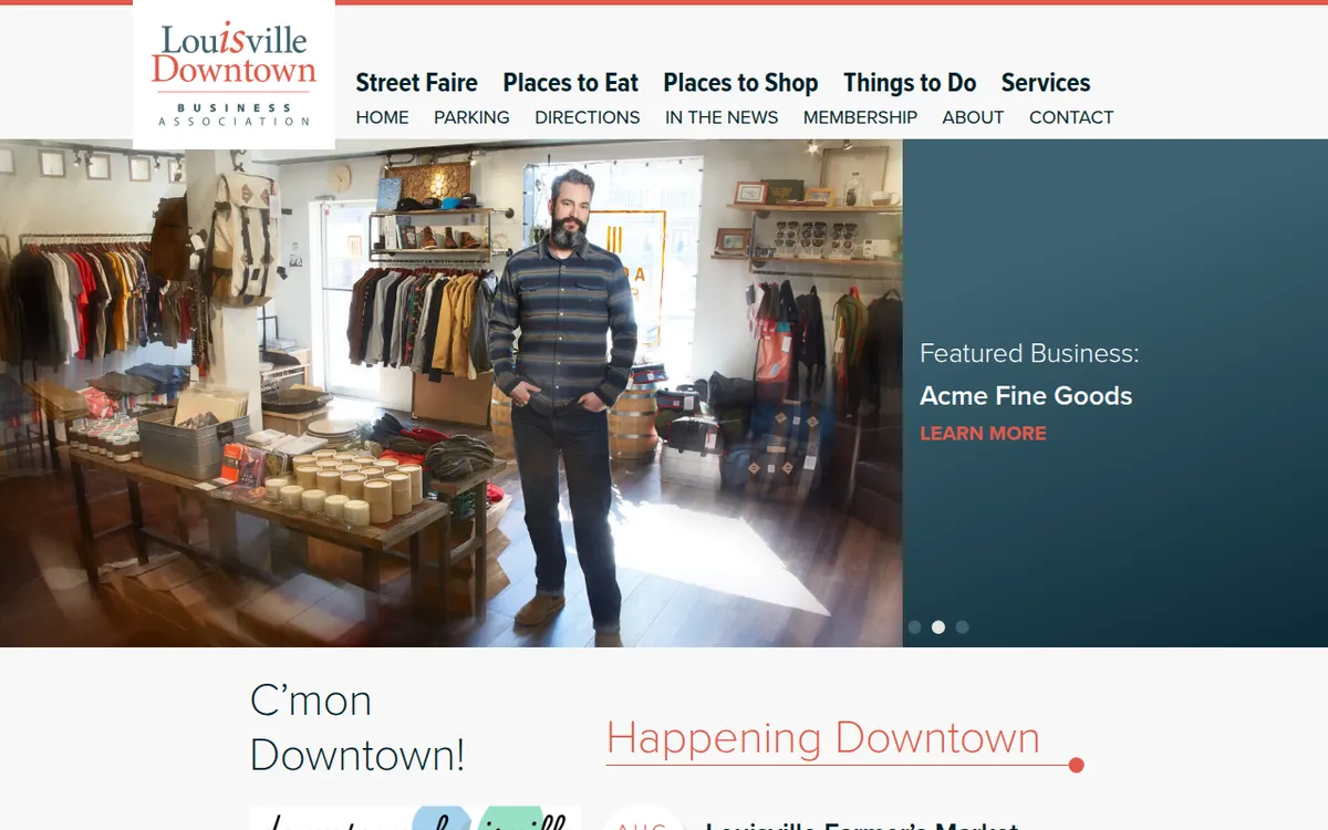 Visit the Louisville Downtown Business Association website (opens in a new tab)
