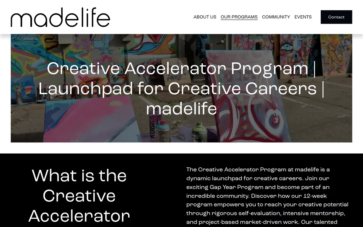 Visit the madelife Creative Accelerator website (opens in a new tab)