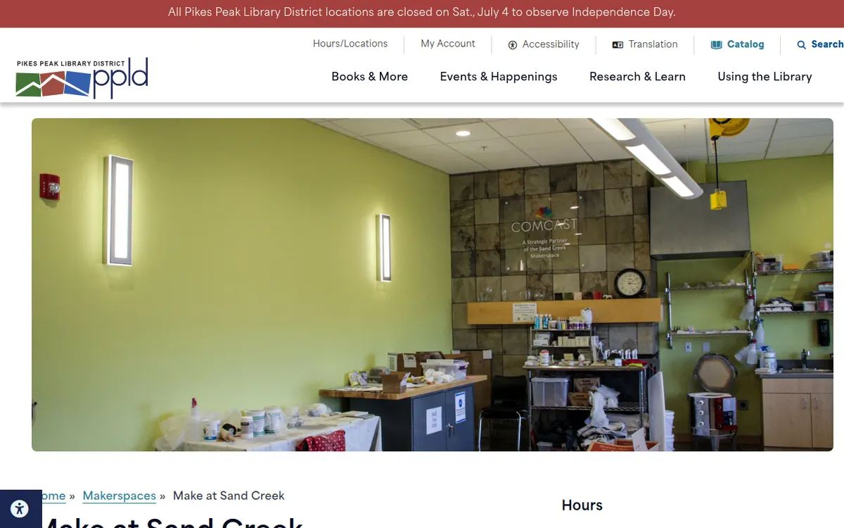 Visit the Make at Sand Creek website (opens in a new tab)