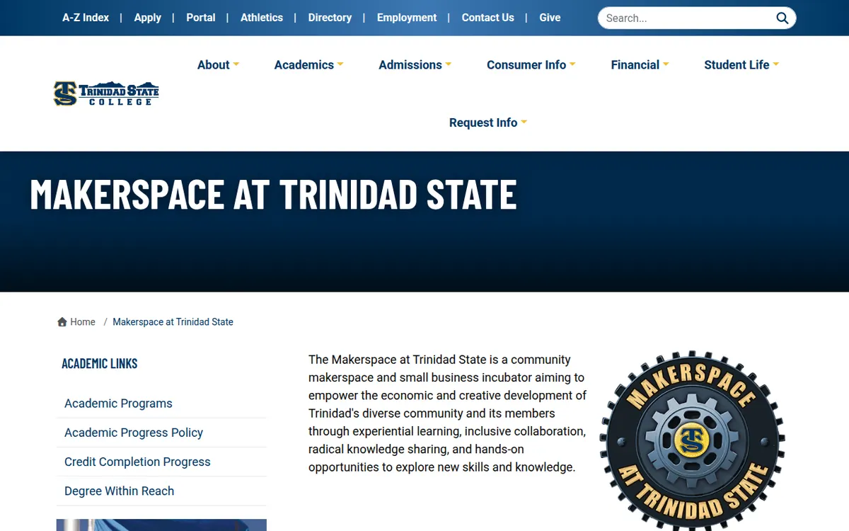 Visit the Makerspace at Trinidad State website (opens in a new tab)