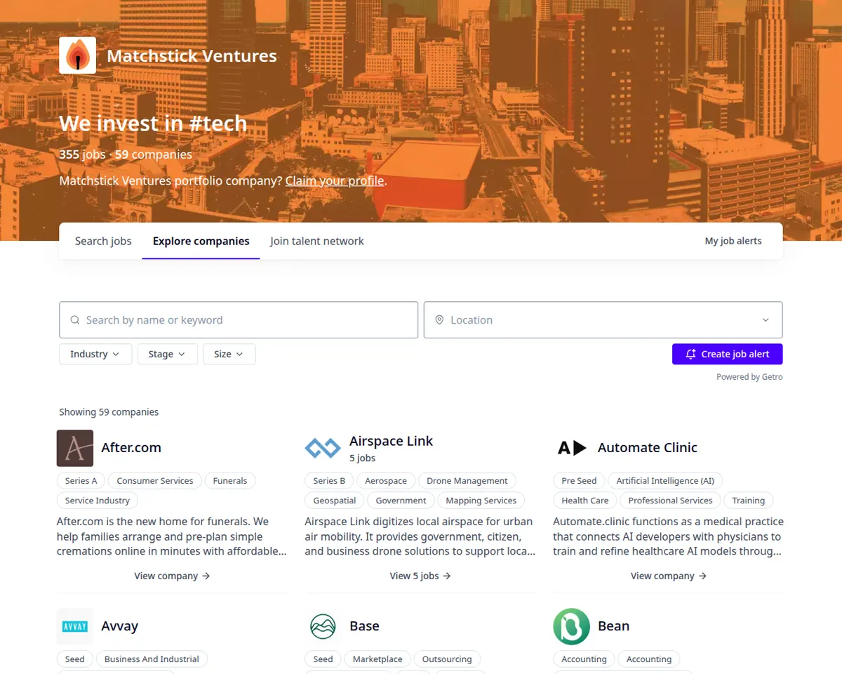Visit the Matchstick Ventures Portfolio Jobs website (opens in a new tab)