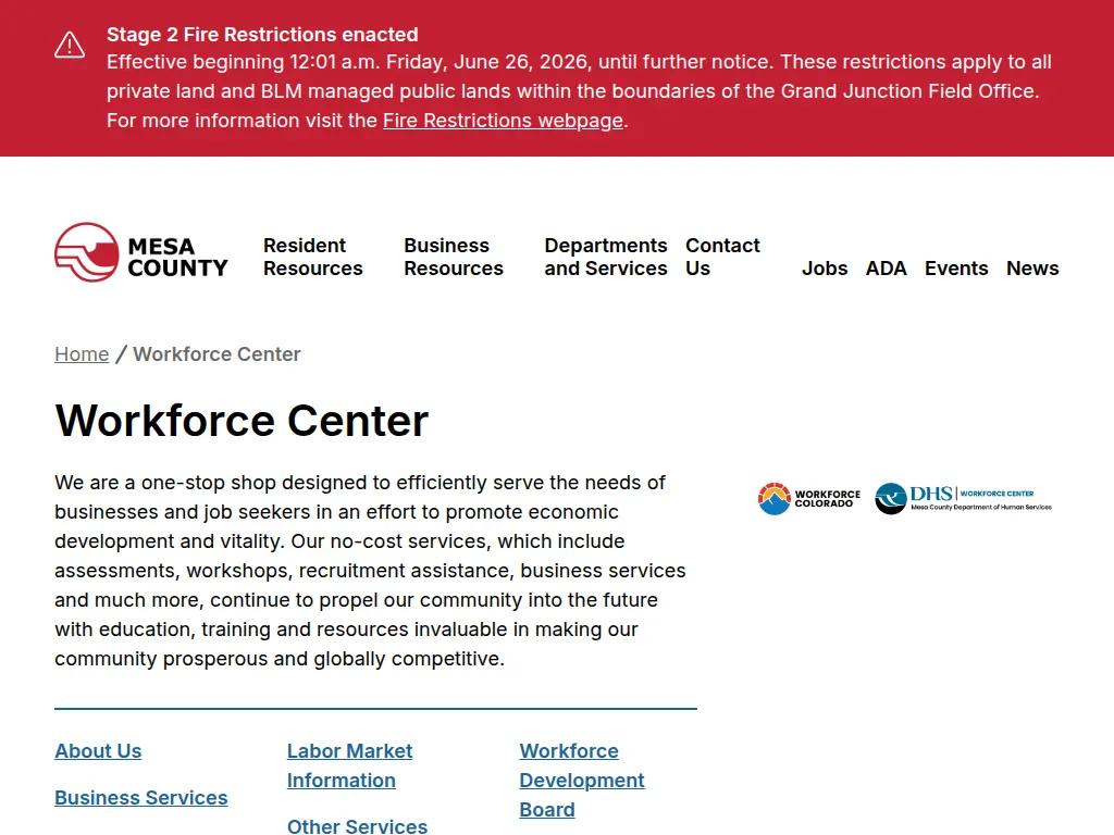 Visit the Mesa County Workforce Center website (opens in a new tab)