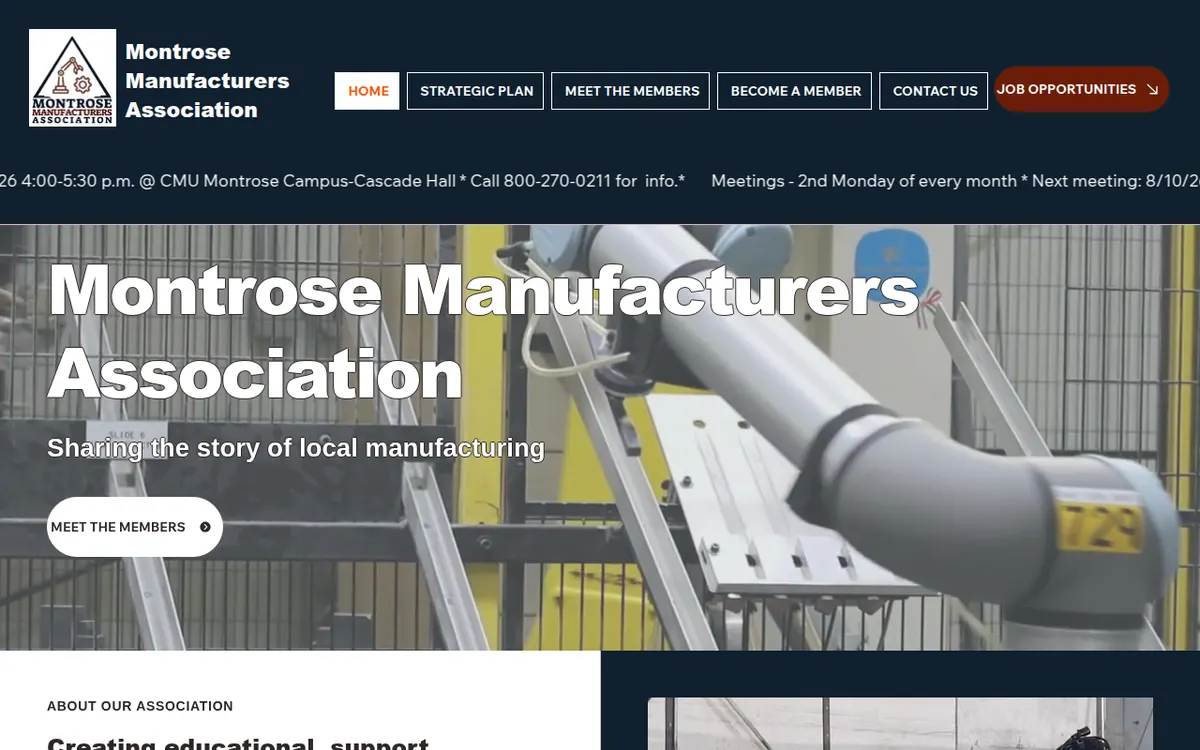 Visit the Montrose Manufacturers Association website (opens in a new tab)