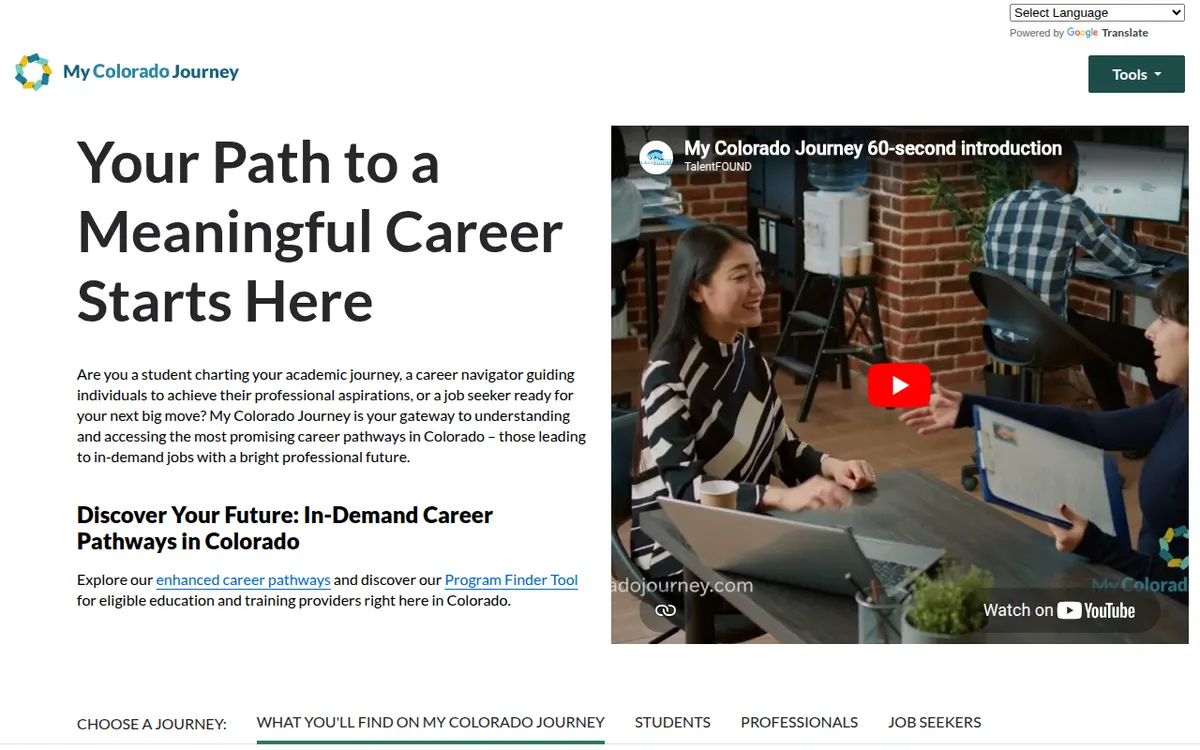 Visit the My Colorado Journey website (opens in a new tab)