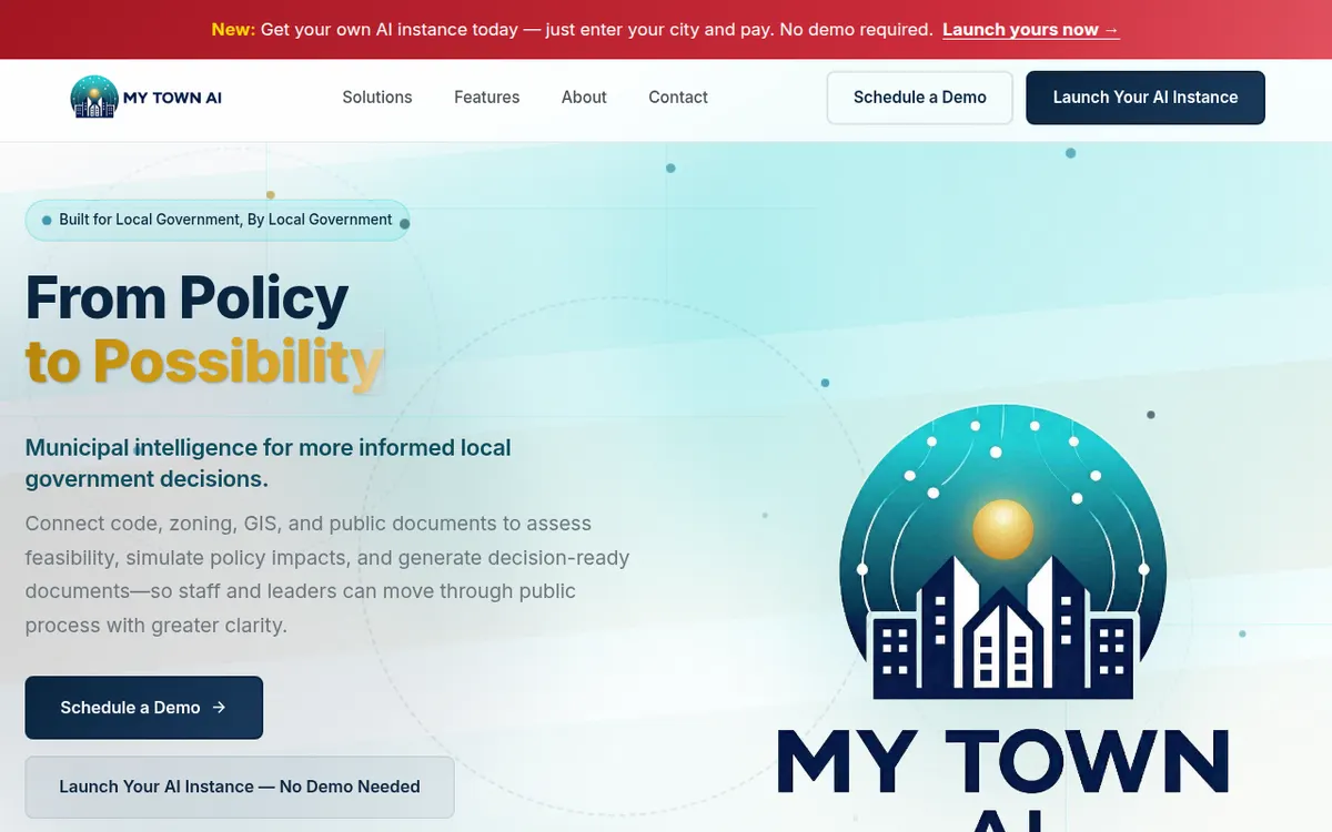 Visit the MyTown AI website (opens in a new tab)