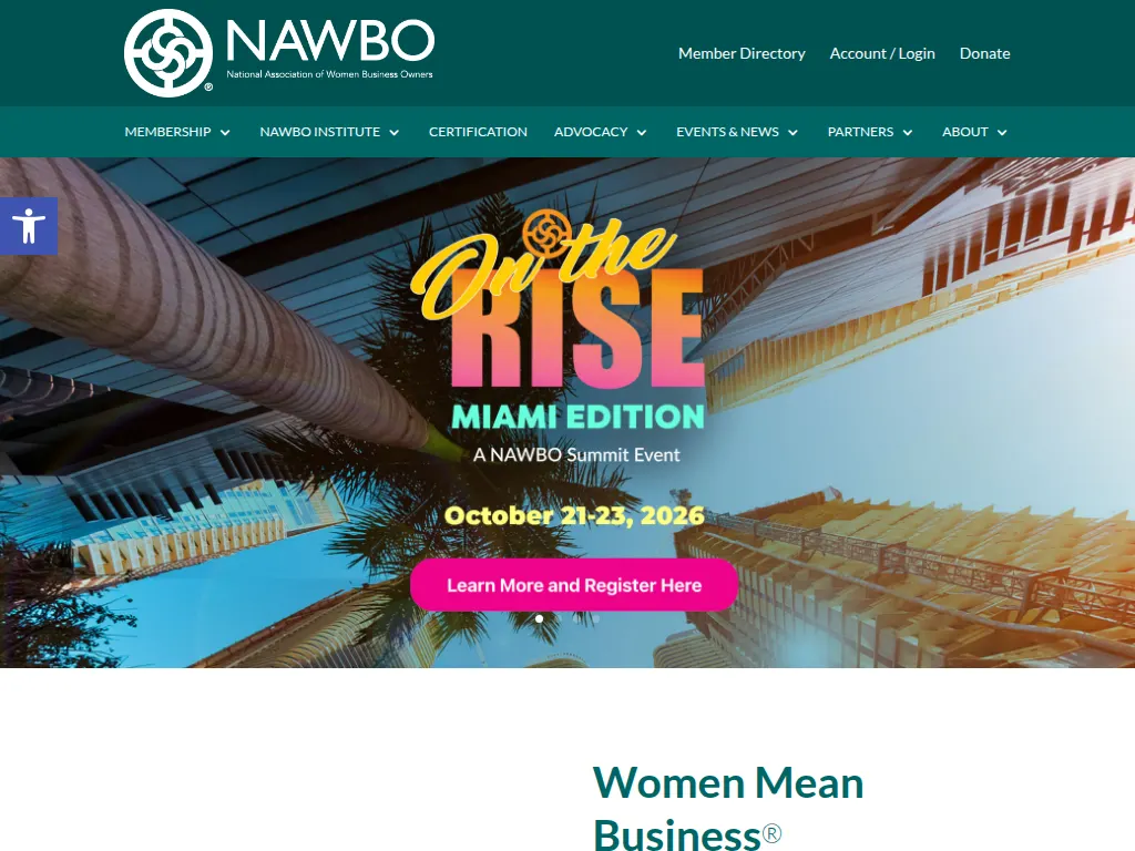 Visit the National Association of Women Business Owners (NAWBO) website (opens in a new tab)