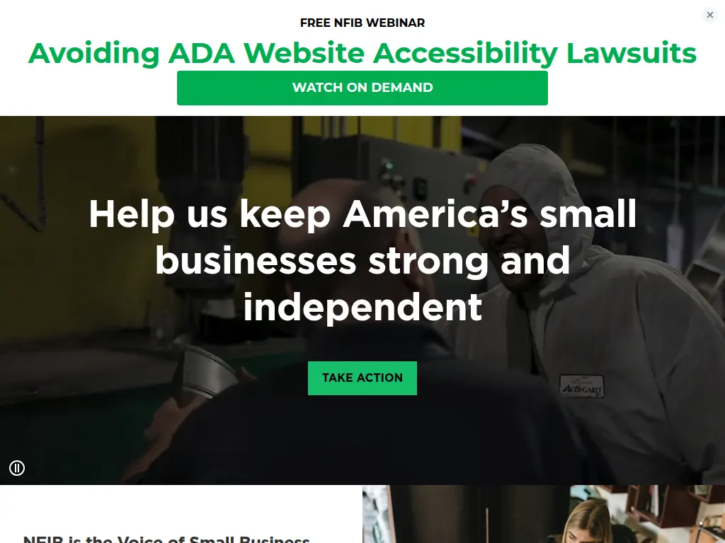 Visit the National Federation of Independent Business (NFIB) website (opens in a new tab)