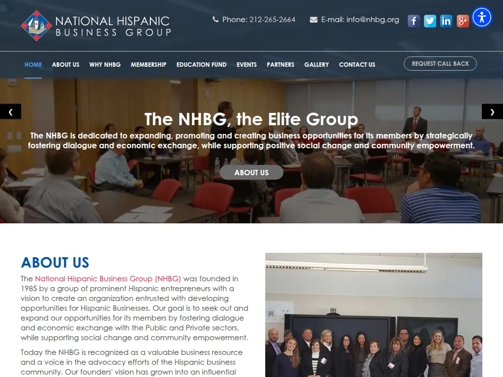 Visit the National Hispanic Business Group (NHBG) website (opens in a new tab)
