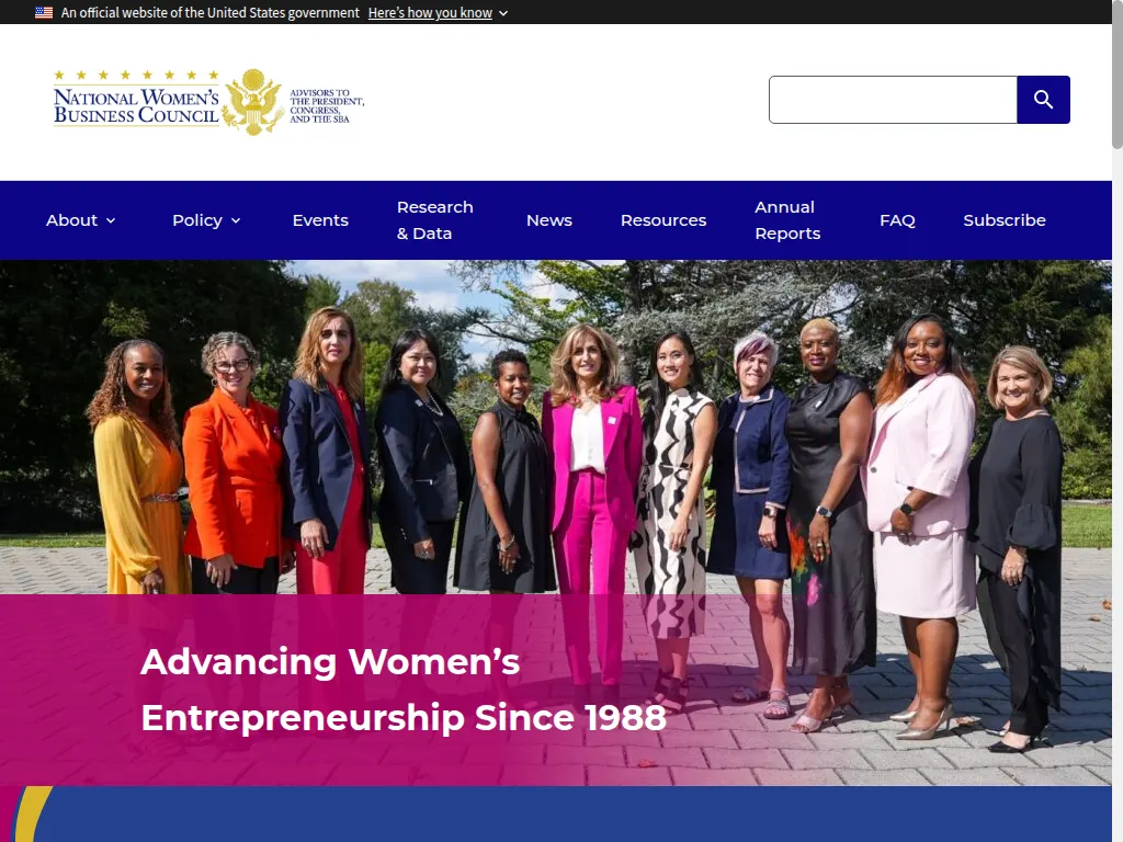 Visit the National Women's Business Council (NWBC) website (opens in a new tab)