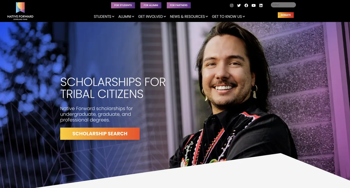 Visit the Native Forward Scholars Fund website (opens in a new tab)