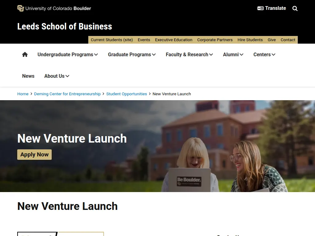 Visit the New Venture Launch website (opens in a new tab)