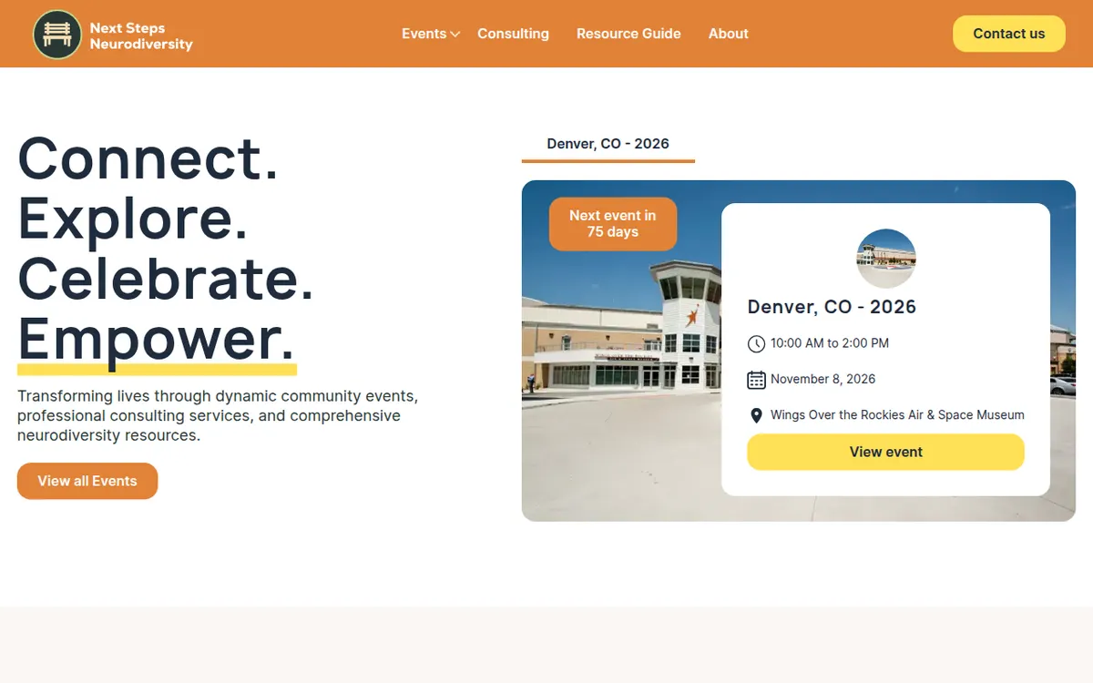 Visit the Next Steps Neurodiversity website (opens in a new tab)