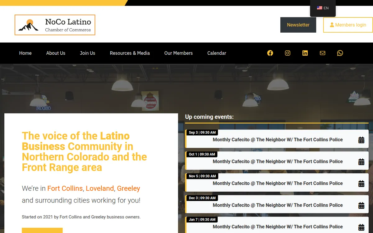 Visit the NoCo Latino Chamber of Commerce website (opens in a new tab)
