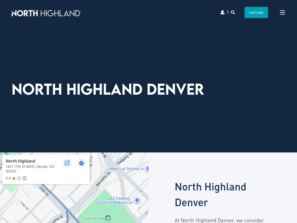 Visit the North Highland Denver website (opens in a new tab)