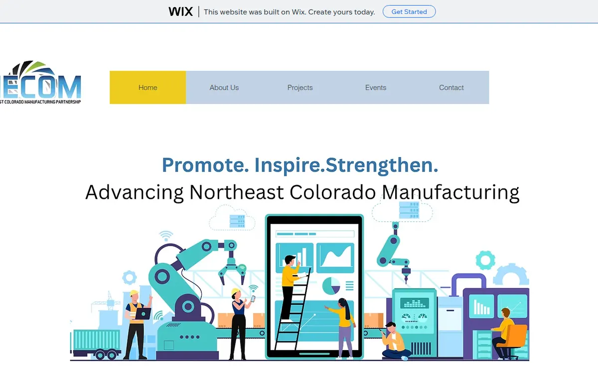 Visit the Northeast Colorado Manufacturing Partnership (NECOM) website (opens in a new tab)