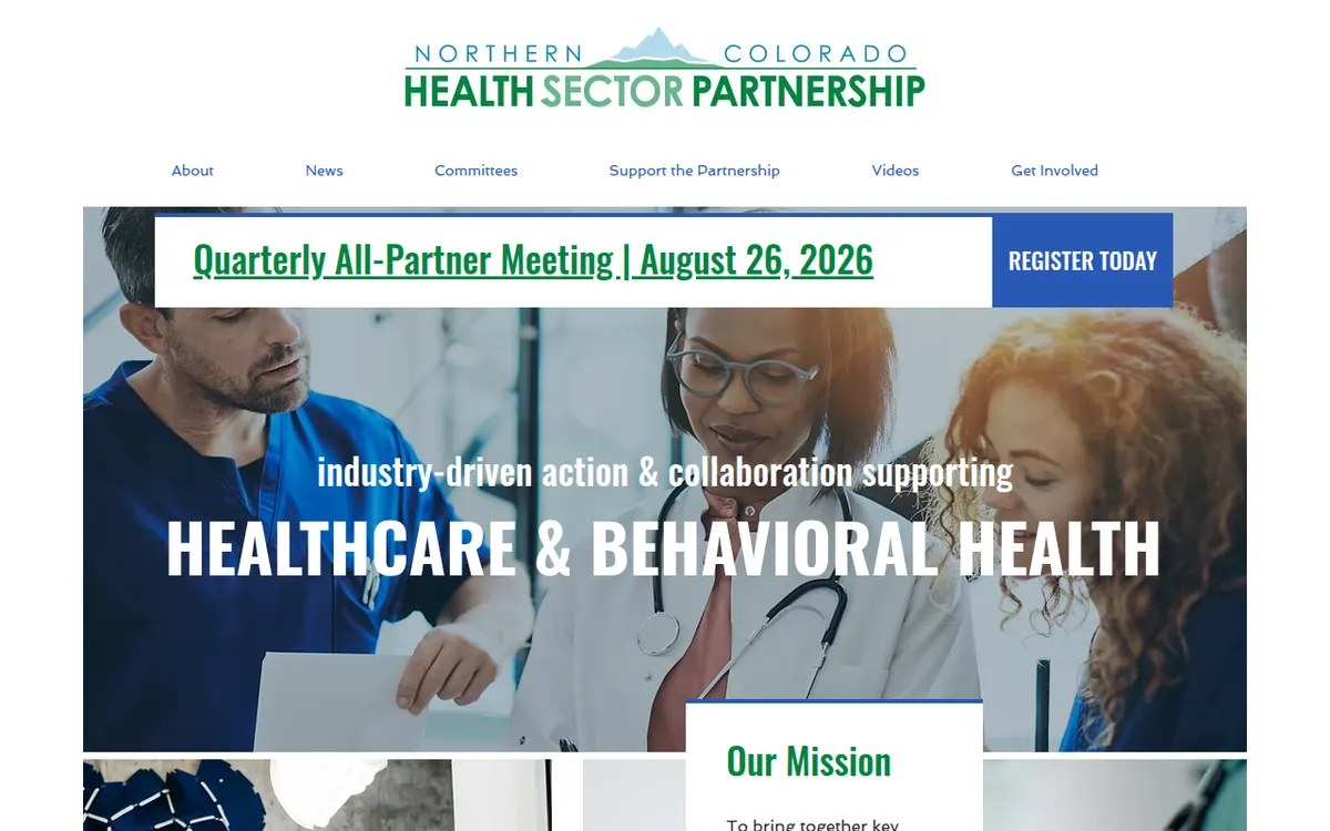 Visit the Northern Colorado Health Sector Partnership (HSP) website (opens in a new tab)