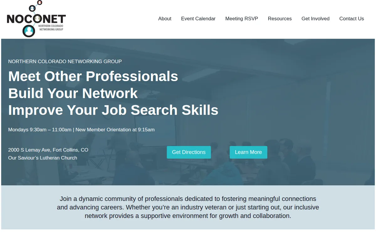 Visit the Northern Colorado Job Networking Group (NoCoNet) website (opens in a new tab)