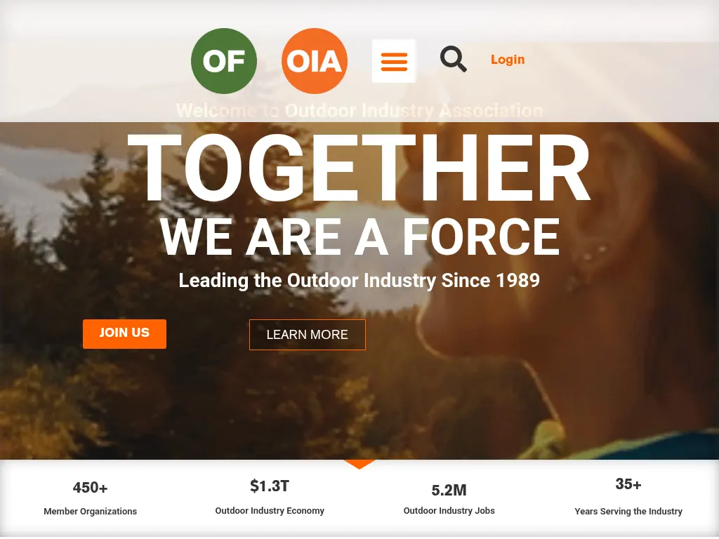 Visit the Outdoor Industry Association (OIA) website (opens in a new tab)