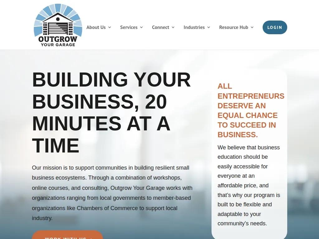 Visit the Outgrow Your Garage website (opens in a new tab)