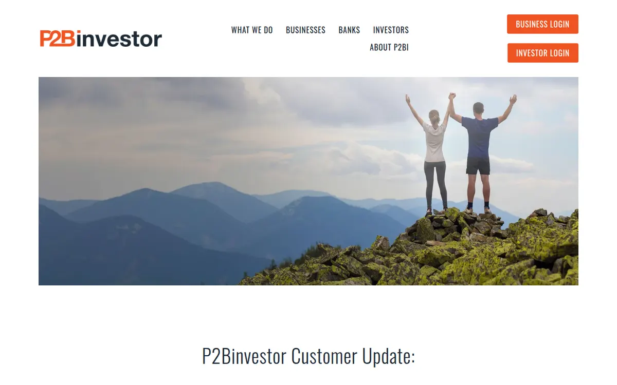 Visit the P2Binvestor website (opens in a new tab)