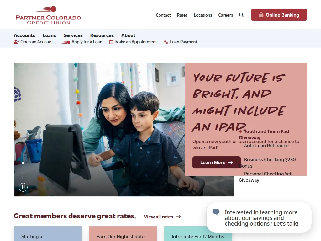 Visit the Partner Colorado Credit Union website (opens in a new tab)