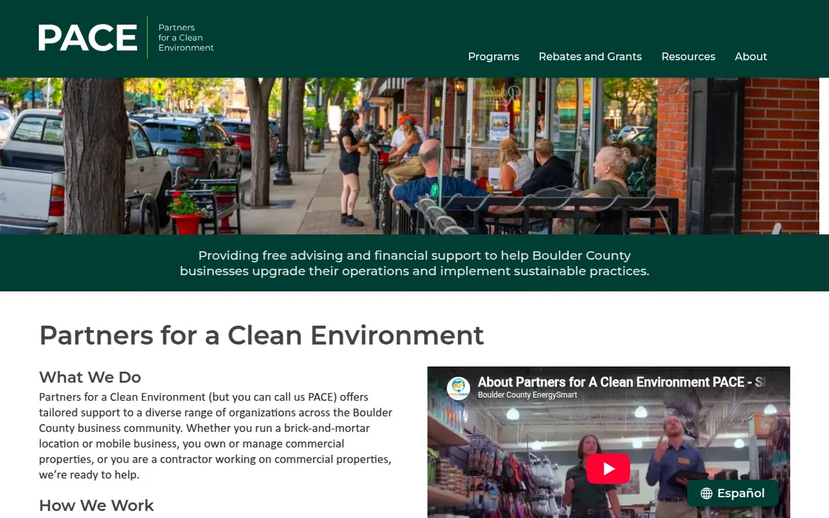 Visit the Partners for a Clean Environment (PACE) website (opens in a new tab)