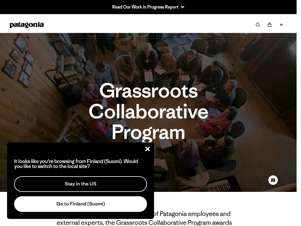 Visit the Patagonia Grassroots Collaborative Program website (opens in a new tab)