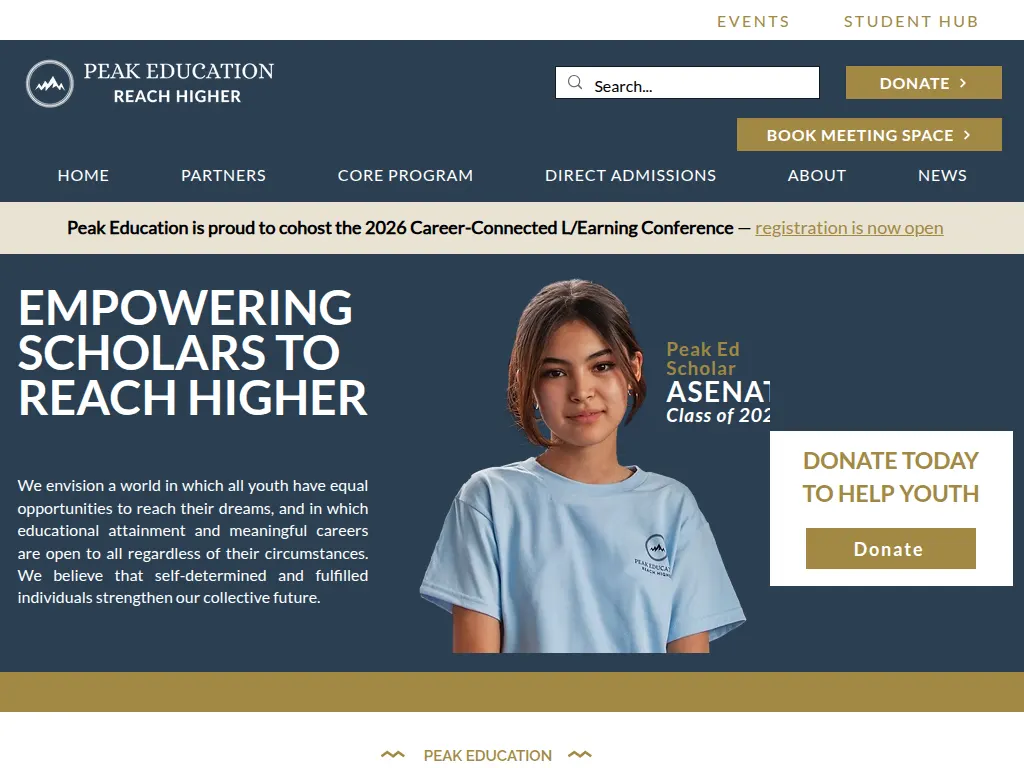 Visit the Peak Education website (opens in a new tab)