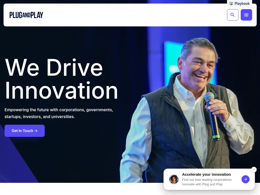 Visit the Plug and Play website (opens in a new tab)