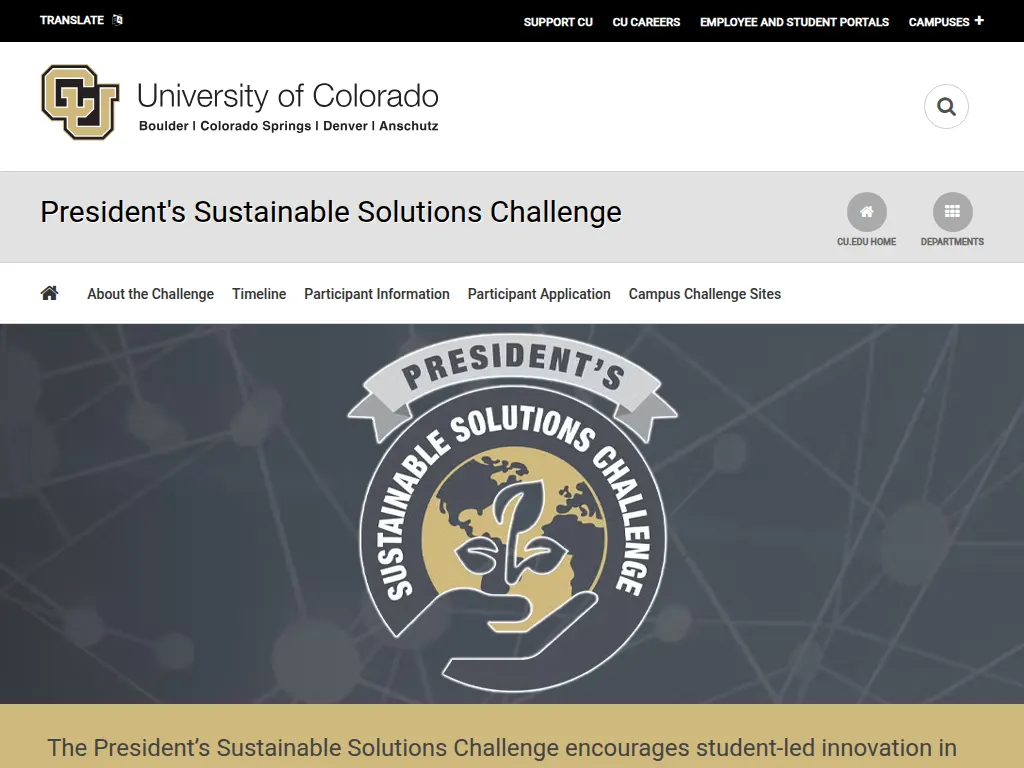 Visit the President's Sustainable Solutions Challenge (PSSC) website (opens in a new tab)