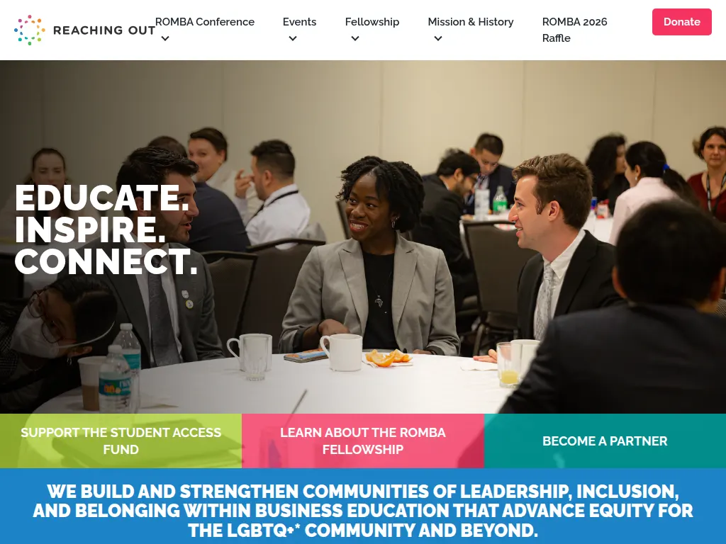 Visit the Reaching Out MBA (ROMBA) website (opens in a new tab)