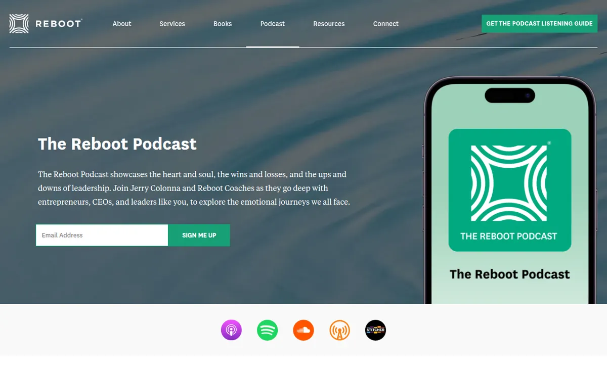 Visit the Reboot Podcast website (opens in a new tab)