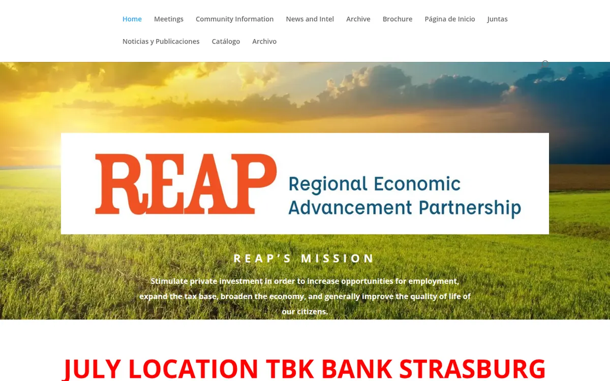 Visit the Regional Economic Advancement Partnership (REAP) website (opens in a new tab)