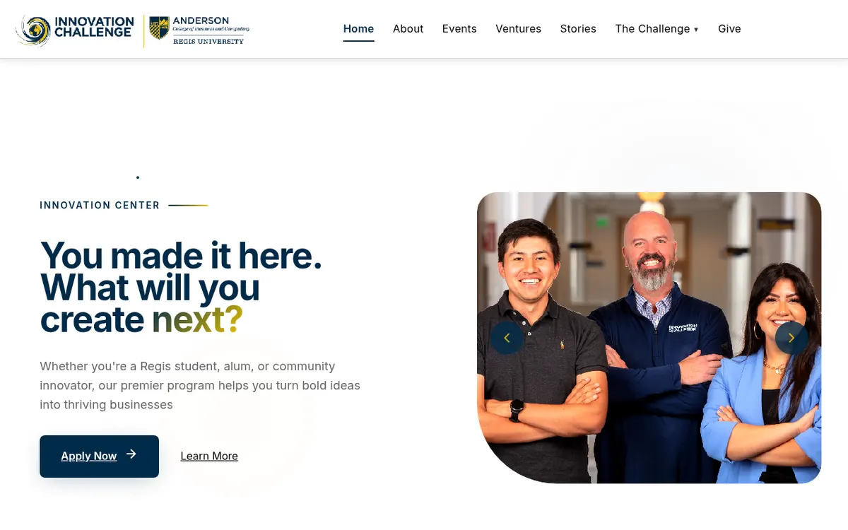 Visit the Regis Innovation Challenge website (opens in a new tab)