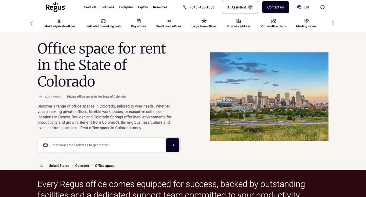 Visit the Regus website (opens in a new tab)