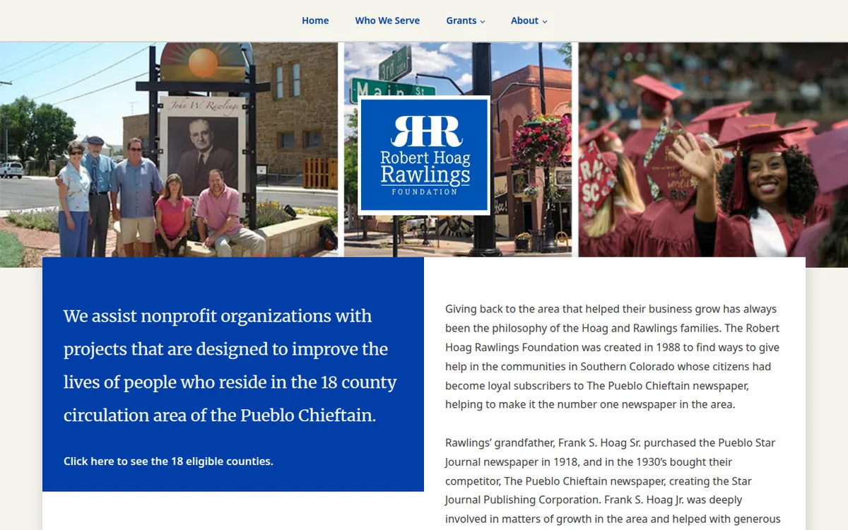 Visit the Robert Hoag Rawlings Foundation website (opens in a new tab)