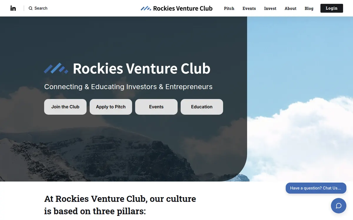Visit the Rockies Venture Club (RVC) website (opens in a new tab)