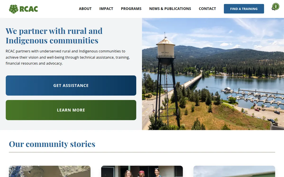 Visit the Rural Community Assistance Corporation (RCAC) website (opens in a new tab)