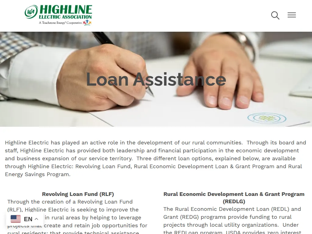 Visit the Rural Economic Development Loan & Grant Program (REDLG) website (opens in a new tab)